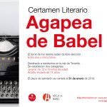 Arca de Babel y Librería Agapea Tenerife convocan un concurso de relatos cortos.